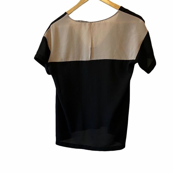 COLLECTIVE CONCEPTS Black&Tan Light Weight Top S - Picture 3 of 8